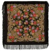 Павлопосадский платок "Чаровница" 89 см. 1696-18