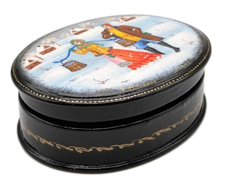 Шкатулка сюжетная "Парочка" 11х9 см.арт. 658765222