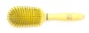 Щетка массажная трапеция "Лимонный пудинг" DEWAL BEAUTY DBLP1 