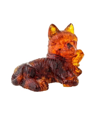 Котенок с бантиком Янтарный 60х45 мм. арт. 1311