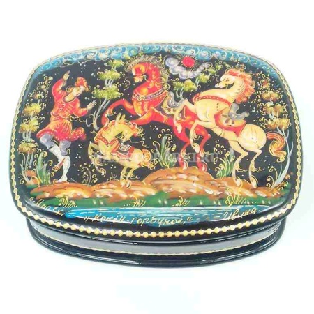 Шкатулка Конек Горбунок Палех