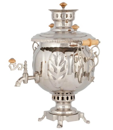 Самовар комбинированный 4,5 л шар 37x28x49см арт. 847339  Самовар комбинированный 4,5 л шар 37x28x49см арт. 847339