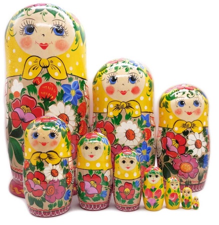 картинка Матрешка "Летние ромашки" 10 мест 27 см. арт. 6584799 матрешки картинка Матрешка "Летние ромашки" 10 мест 27 см. арт. 6584799 матрешки