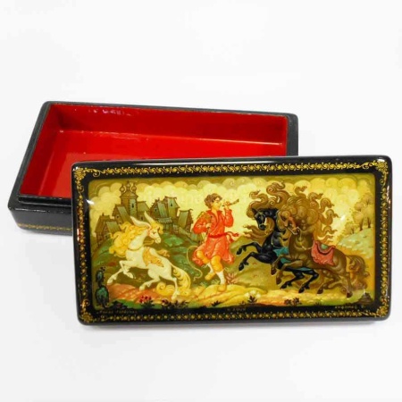 Шкатулка Холуй "Конек горбунок" 15х8см арт. 140119050