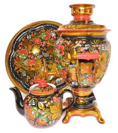 Самовар электрический 3 литра набор "Хохлома" арт. 665319 