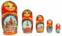 Матрешка с Москвой 18см 5 мест арт. 979112
