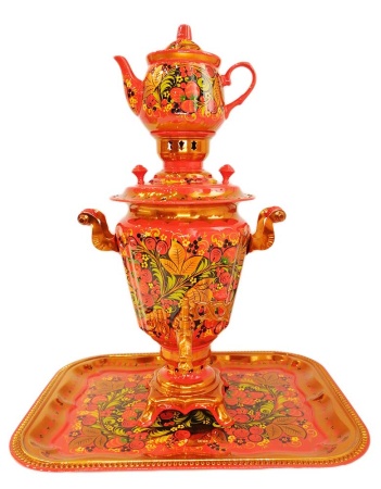 Самовар Хохлома электрический 3 литра, Набор артикль 58756322 