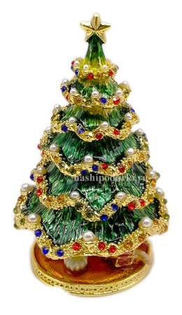 Елочка шкатулка Фаберже 10 см. арт. 896763 