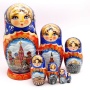 Матрешка Москва 22 см. 7 мест арт. 5633661