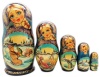 Матрешка сказка "По щучьему велению" 18 см. 5 мест арт. 956331