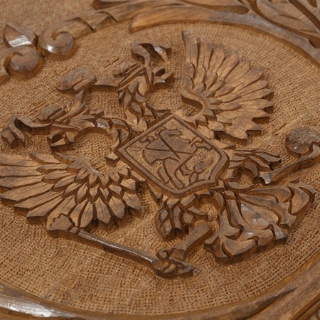 Нарды резные «Герб РФ и Символы Власти», Mirzoyan  Артикул: am013 