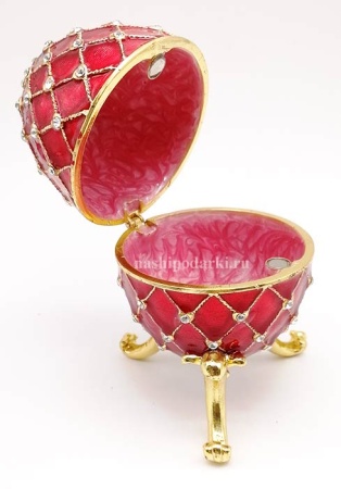 Яйцо красное сетка 10 см. арт. 8962976 