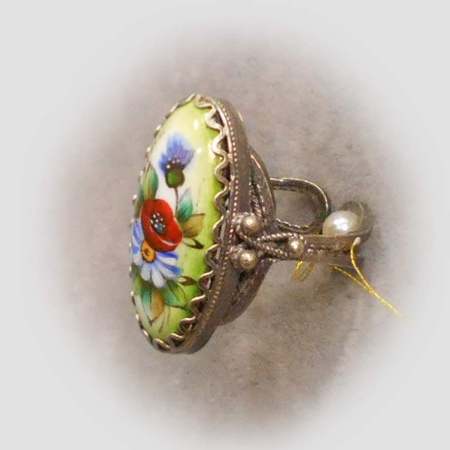 картинка Ростовская финифть Брошь арт. 1118460 