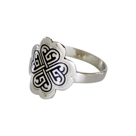 картинка Серебряное Кольцо "На удачу" Арт: 10020537А05 