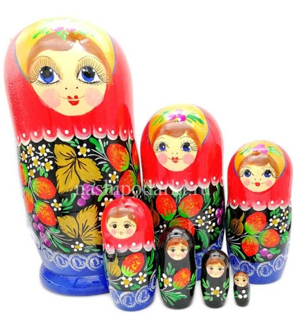 Матрешка 7 мест 22см арт. 5479331