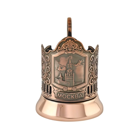 картинка Подстаканник медный "Спасская башня"  Артикул:  С9608/8