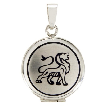 картинка Серебряный Медальон "Лев" Арт: 10130036Л05 