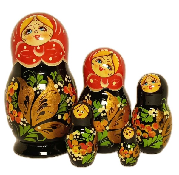  Матрешка авторская сувенирная 15 см 5 мест арт. 875433  Наши подарки