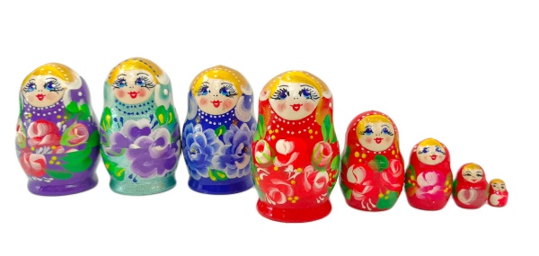  Матрешка 5 мест 5.5 см арт. 9786443   Наши подарки