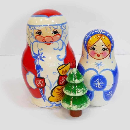 Матрешка "Вятская" 3 места 11см арт. 1218755