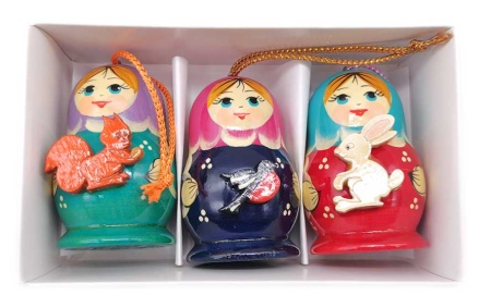 Елочные игрушки набор 6 шт. 4х6 см. арт. 786533