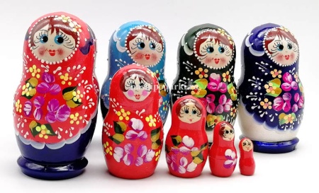 Матрешка недорогая 11 см. 5 мест арт. 632467
