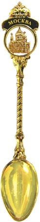 Ложка сувенирная "Москва" с фигурной вставкой