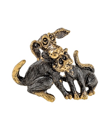 Кот и Пес без подставки 40х30 мм. арт. 1914.1