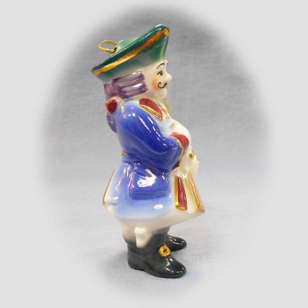 Майолика елочная игрушка "Солдатик" 10х6см арт. 1118556 