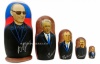 Матрешка 5 мест "Президенты" 17см арт. 94777