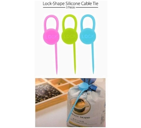 Замки для пакетов (комплект 3 шт.) Артикул: 4540 