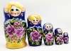 Матрешка цветы 5 мест 18см арт. 8715492