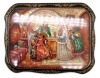 Шкатулка лаковая "Сватовство" 17х22 см. арт. 762276