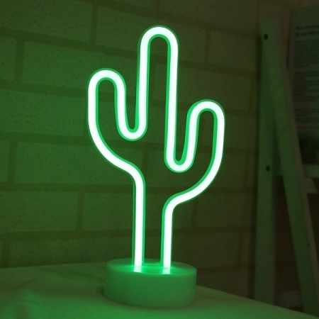  Светильник неоновый "Кактус" (USB в комплекте) Артикул: 4495 