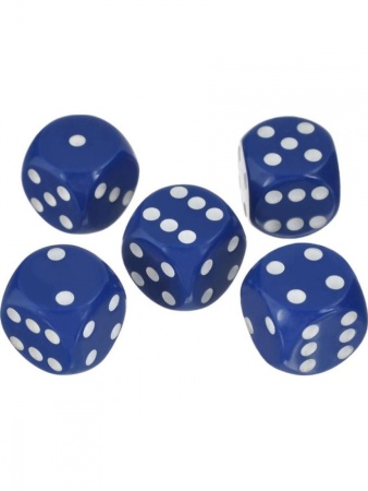 Кости игральные 36 мм (1 шт.) пластик Артикул: u60208 