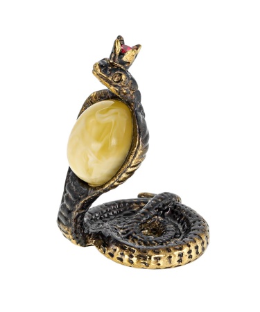 Змейка кобра с короной 20х31 мм. арт. 315