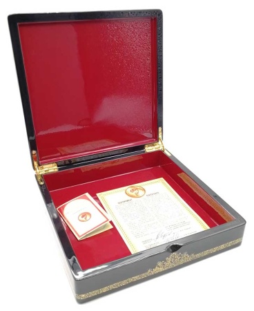 Шкатулка "Москва" Холуй 20х20 см. арт. 765352