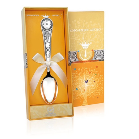 Детская ложка "Часы" под гравировку Артикул: 246ЛЖ05001, магазин 