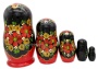 Матрешка "Красный цветок" 5 мест 17см арт. 862565