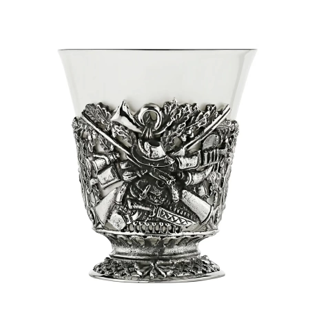 Чашка чайная "Охотничья" посереб. с чернением Артикул: КМ574ЧШ06 