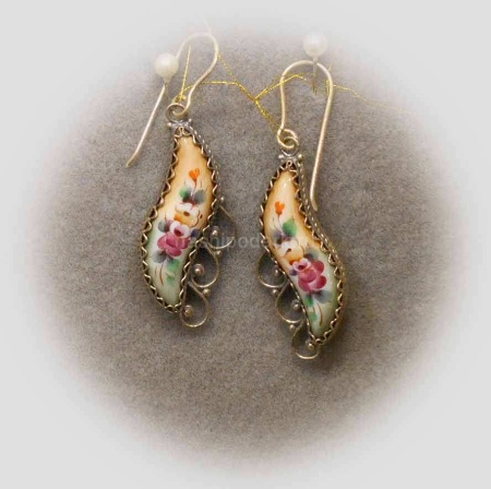 картинка Ростовская финифть Серьги арт. 1118406 