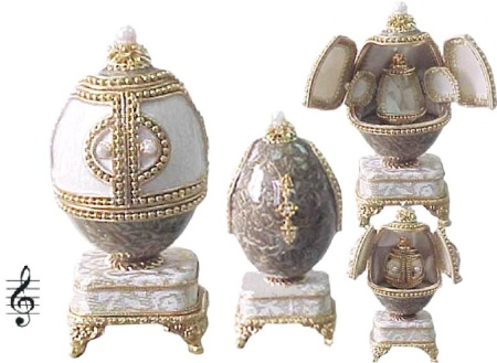 Яйцо пасхальное музыкальное "Сундучок" арт. DVB05102A001  Яйцо пасхальное музыкальное "Сундучок" арт. DVB05102A001