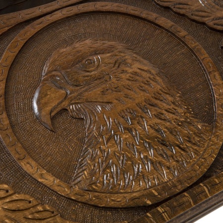 Нарды резные «Орел» с ручкой 60, Haleyan  Артикул: kh003 