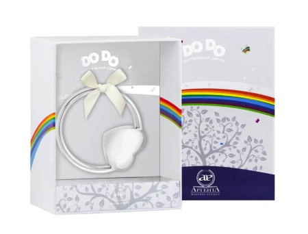 Погремушка "Сердце на кольце" (Серебро 925) Артикул:  1033ПГ05801_кд магазин 