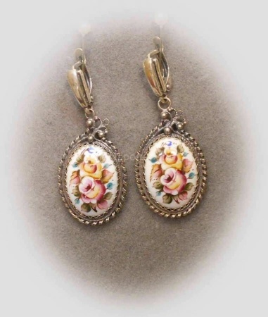 картинка Ростовская финифть Серьги арт. 1118415 