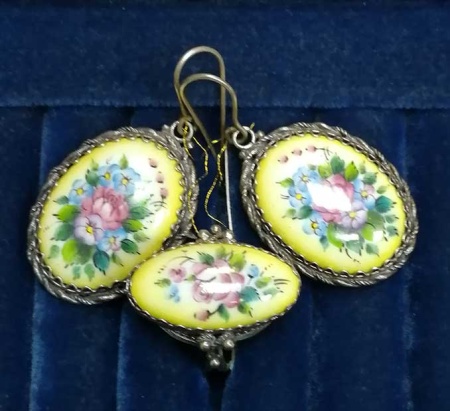 картинка Гарнитур кольцо серьги  арт. 927111 