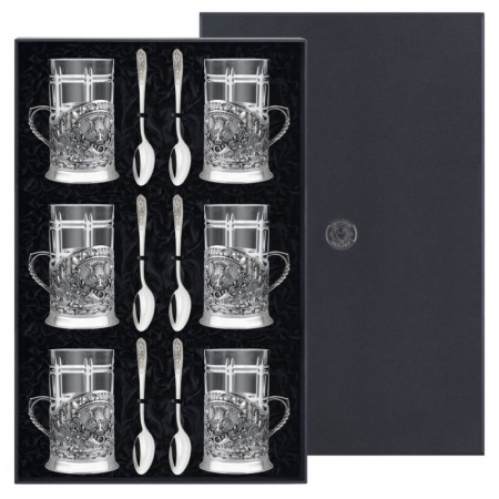 Набор из 6 подстаканников "Кабан"  Артикул: КМ2351206, 