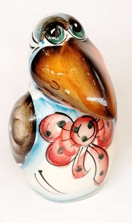 Фигурка вороны цветная гжель 9х6 см. арт. 423536 купить Фигурка вороны цветная гжель 9х6 см. арт. 423536 купить