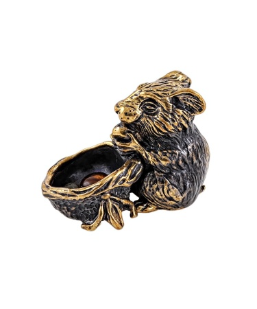 Хомяк с корзинкой без подставки 25х20 мм. арт. 2046.1