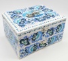 Шкатулка комодик "В стиле Гжель" 17х13х10 см. арт. 6563223